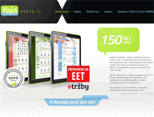 Tablet Screenshot of fajn-eshop.cz